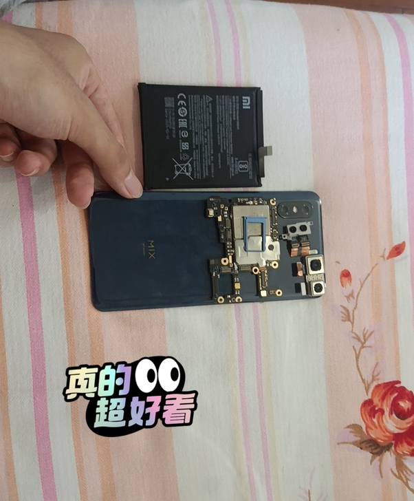 小米 mix3 8+256主板 蓝色 宝石...