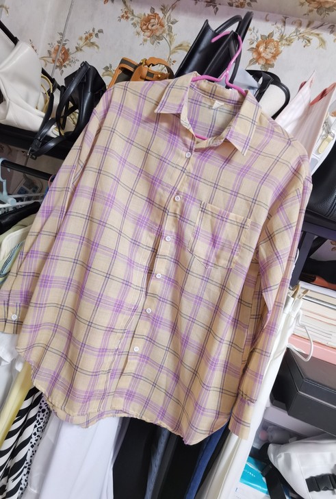 格子衬衫夏季轻薄小清新