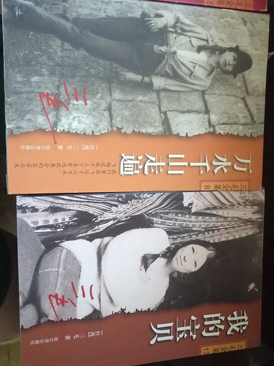 哈尔滨出版社，三毛作品四本。