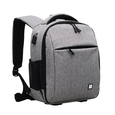 双肩相机包男女小型摄影包轻便多功能休闲单反...