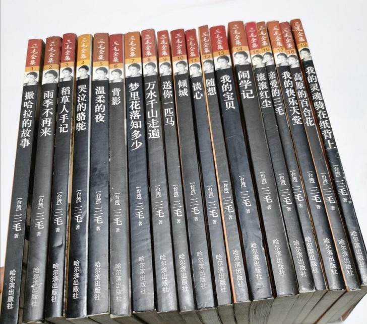 三毛全集，哈尔滨出版社，我的灵魂骑在纸背上...