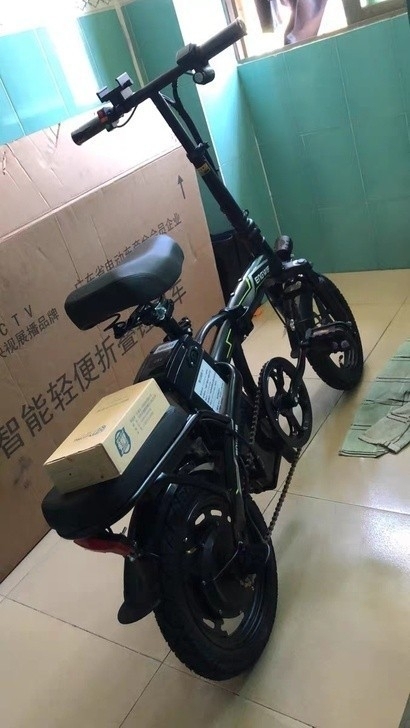 【顺丰包邮】美国英格威折叠电动自行车代驾电...