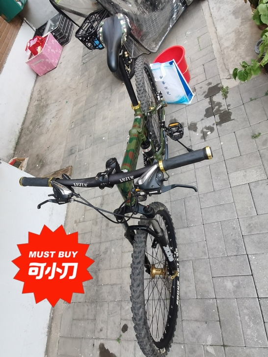 山地自行车，前后双避震可调，定义九成新，骑...