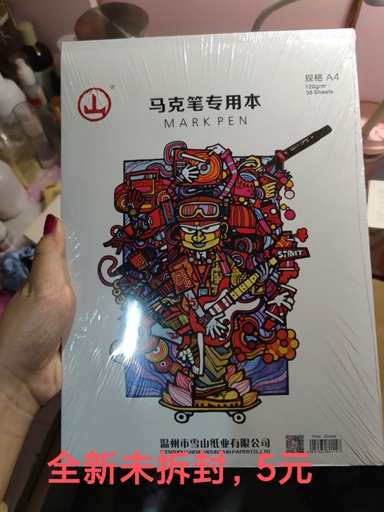 一些画画用的速写本和笔记本，都是很便宜的价...