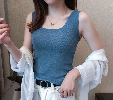 女士夏季小清新针织背心