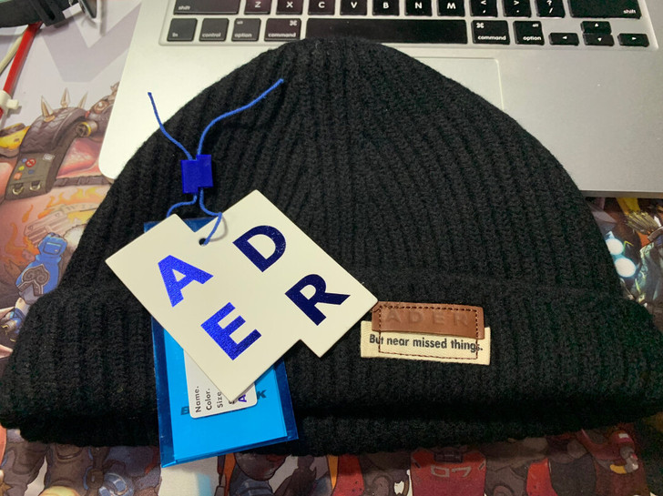 ader针织帽瓜皮帽全新仅试戴