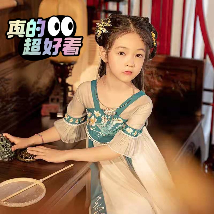 【儿童古风装】女童汉服童装国风连衣裙，仙气...