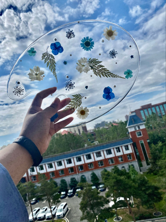 蓝色系调色盘 可用于油画水彩