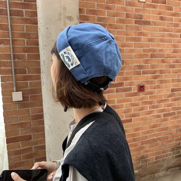 包邮出全新男日系复古贴布雅痞帽瓜皮帽地主帽...
