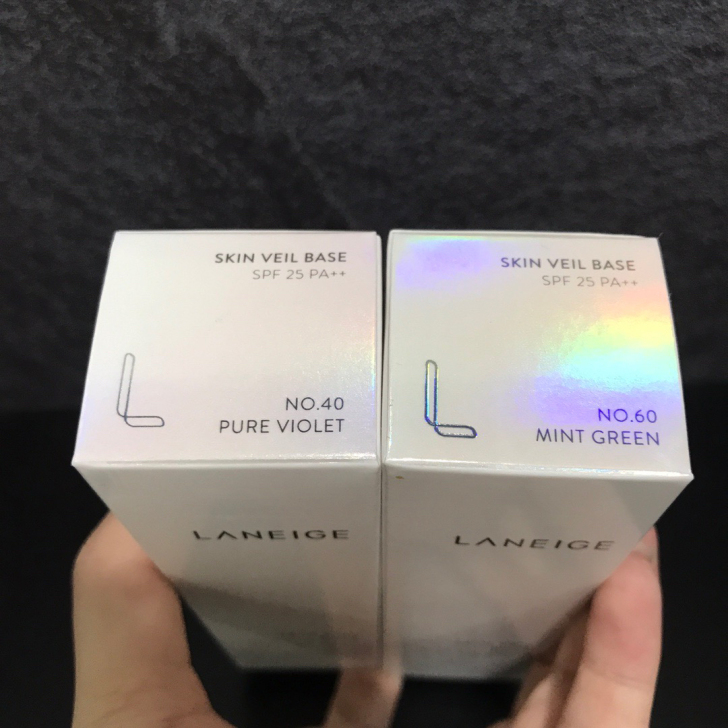 官网防伪验证， 兰芝隔离，绿色：修饰泛红肌...