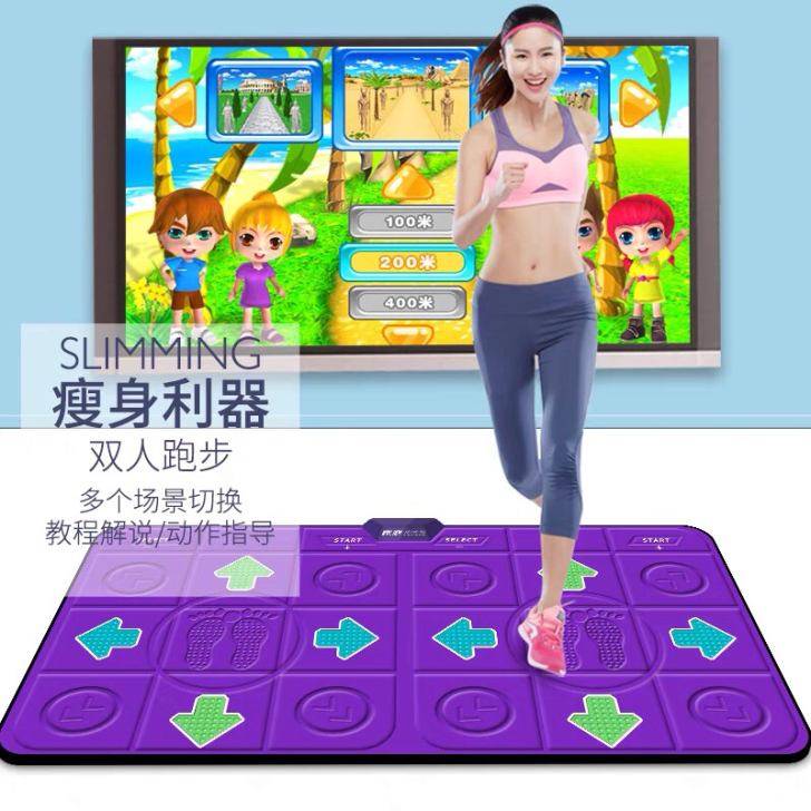 圣舞堂跳舞毯双人电视接口电脑游戏跳舞机家用...