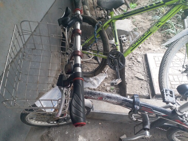 永久折叠变速自行车，买了电动车接小孩，所以...