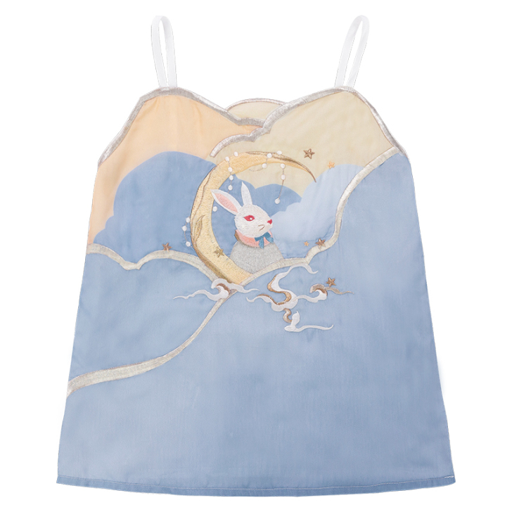 汉尚华莲星月谷宋制汉服女仙气背心