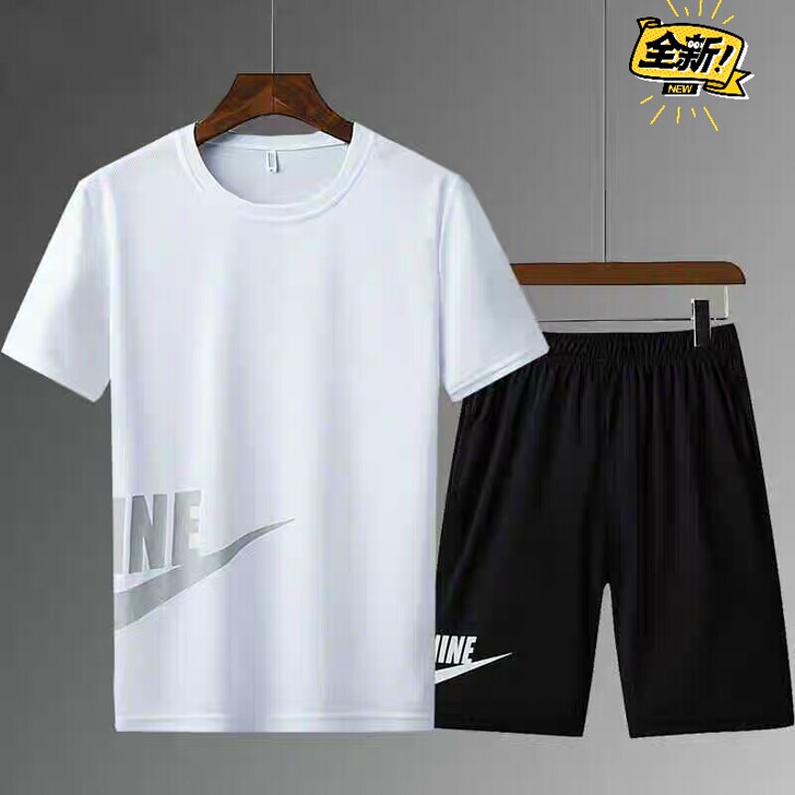 【特价】两件套运动套装男夏季宽松舒适短袖t...