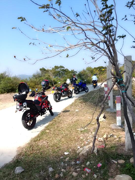 试出半拉力,半越野摩托车,银钢铁拳250,...