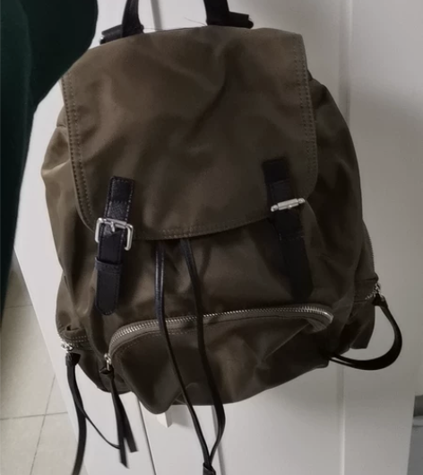 英伦风 双肩 帆布包 皮 双肩包 严选入 ...