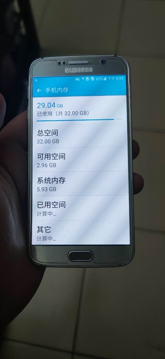 三星S6电信版，一天未使用。