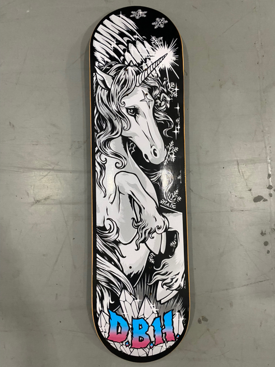 全新DBH滑板8.0板面 独角兽银 顺丰包...