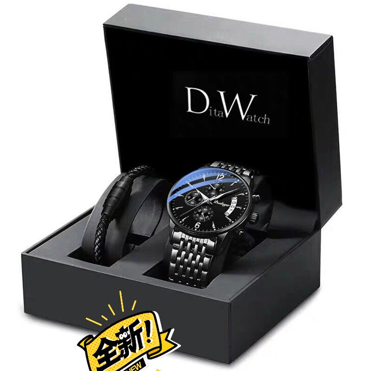 朋友送的瑞士手表没带过全新的，膜都还在，2...