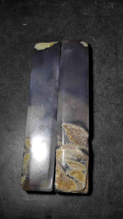 传世老玛瑙镇纸一对