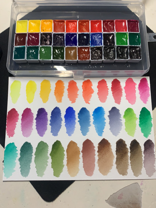 卢卡斯水彩颜料大师级 自配30色分装