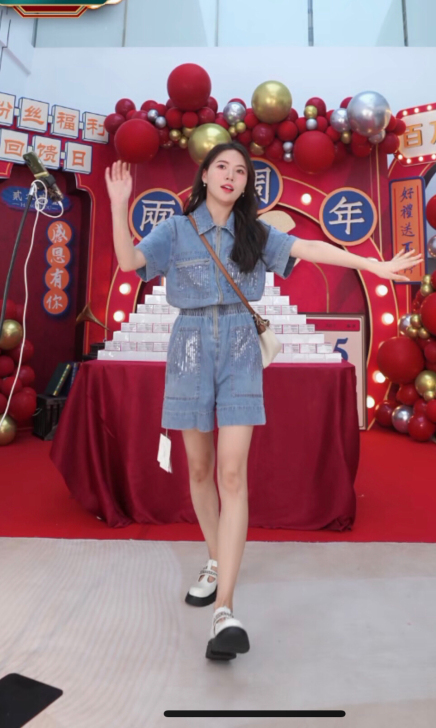 香港品牌PFUL2021夏新款重工亮片天丝...