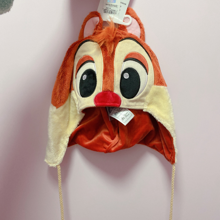 迪士尼奇奇蒂蒂头箍发箍帽子毛绒帽