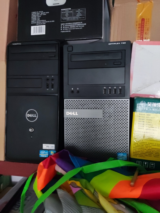 两台台式机，戴尔品牌机，i3处理器，内存1...