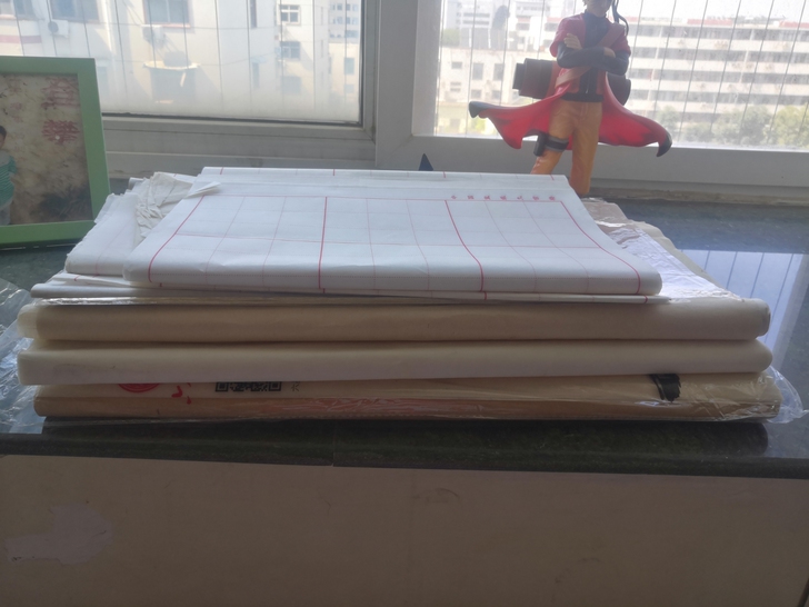 宣纸，九宫格，孩子之前学书法买了好多宣纸，...