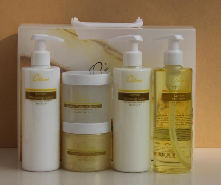 Oleve欧丽柠檬五件套手部护理套装美白手...