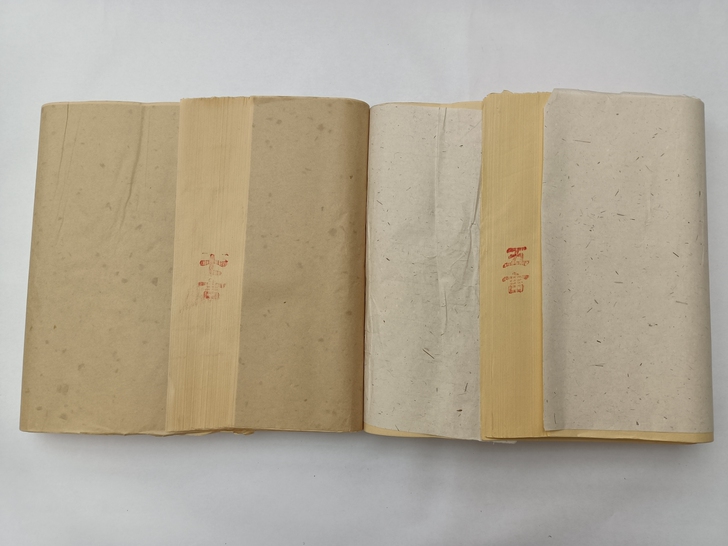 清仓全新仿古洒金描金七言五言生宣瓦当对联宣...