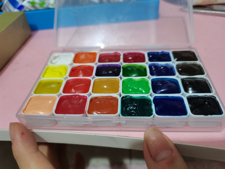 温莎牛顿水彩颜料 24色水彩画颜料初学者绘...