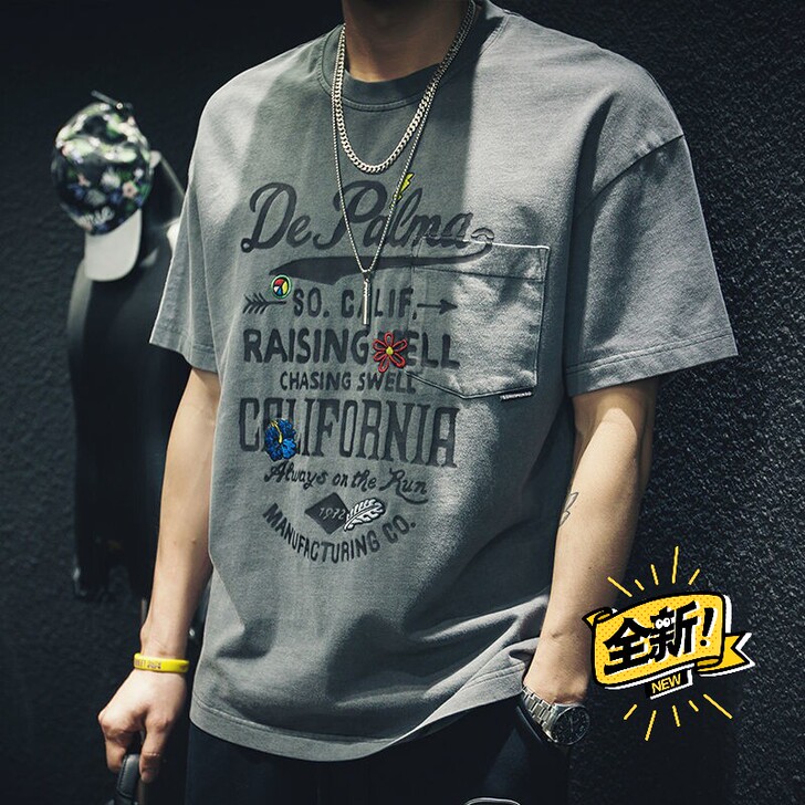 100%纯棉胖子短袖t恤男夏季宽松大码加肥...