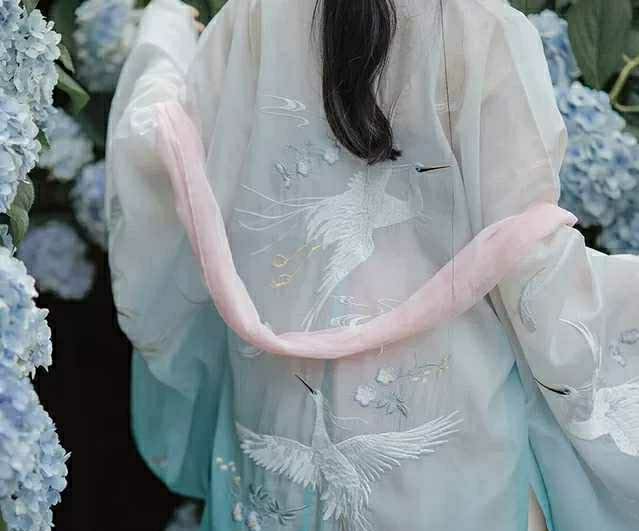 芥子记南乡子汉服大袖衫s码