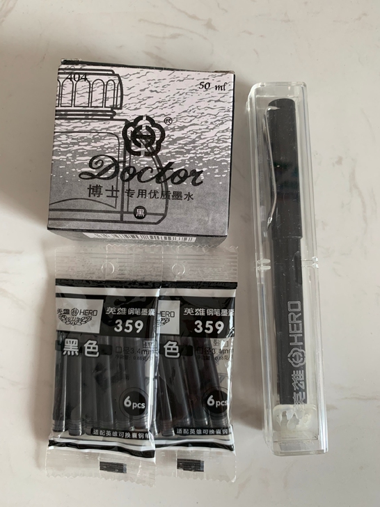 HERO/英雄 钢笔+墨水+墨囊