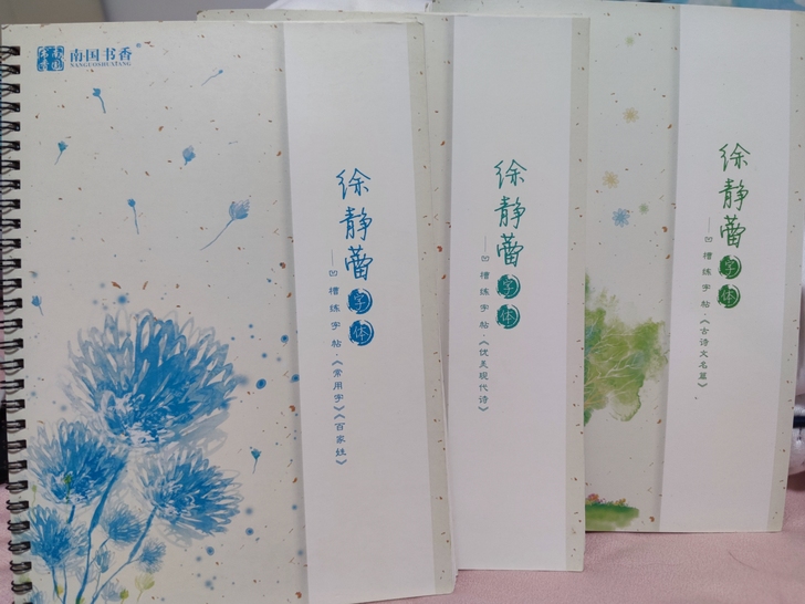 3本徐静蕾凹槽练字帖，可重复使用，几乎全新...