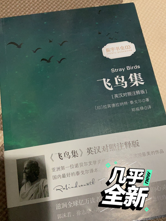 飞鸟集(英汉对照注释版)/振宇书虫新月集正...