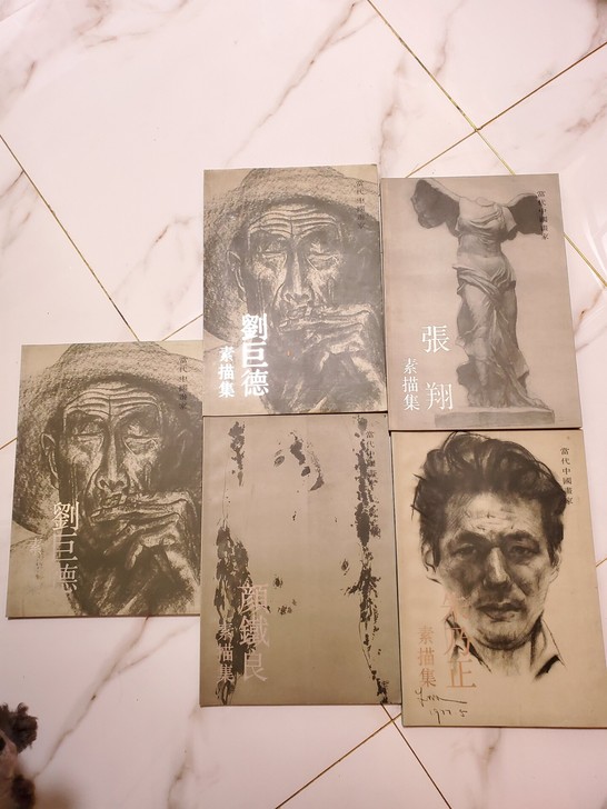 幾本素描集 一共五本 四種 劉 巨德那冊重...
