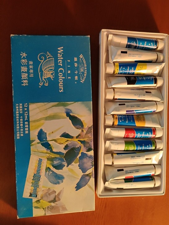 温莎牛顿水彩颜料12色