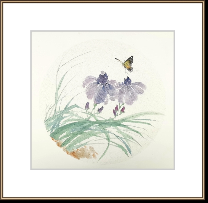 国画小品水墨画没骨画法装饰画手绘花鸟作品