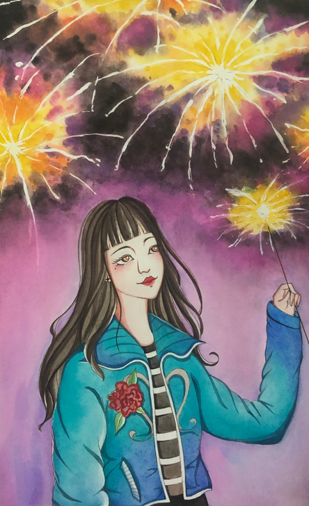 【出售】人物水彩画，水彩装饰画，原创手绘水...