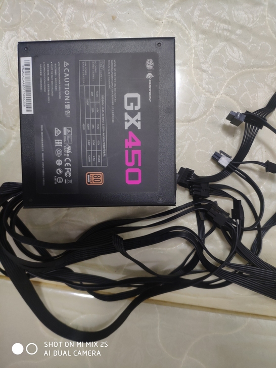 出酷冷GX450铜牌电源，无拆无修，功能一...