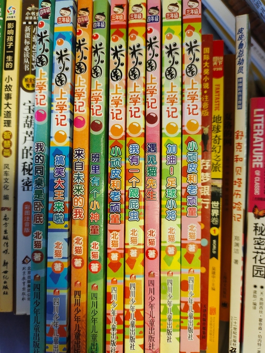 小学生读物，自己家的小朋友看过的书，全部没...