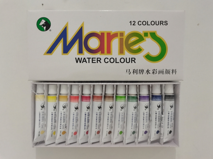 仓库清仓，马利水彩颜料，正品全新，12毫升...