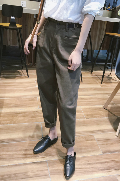 素白 牛仔裤 黑色