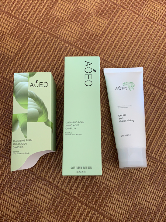 AOEO山茶花氨基酸洗面奶男士女士专用控油...