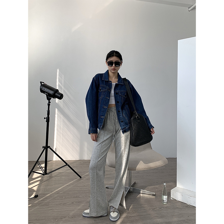 HONORE古月本期Bi入高街裤 高腰显瘦...