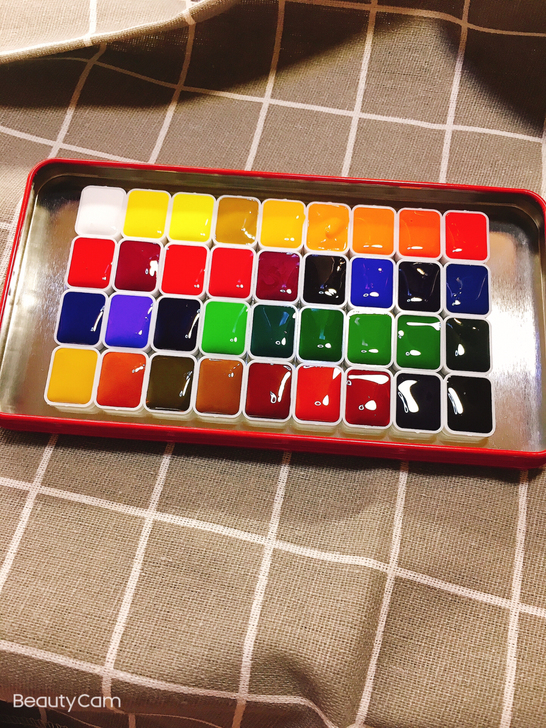 超值！申内利尔学院级36色水彩颜料分装