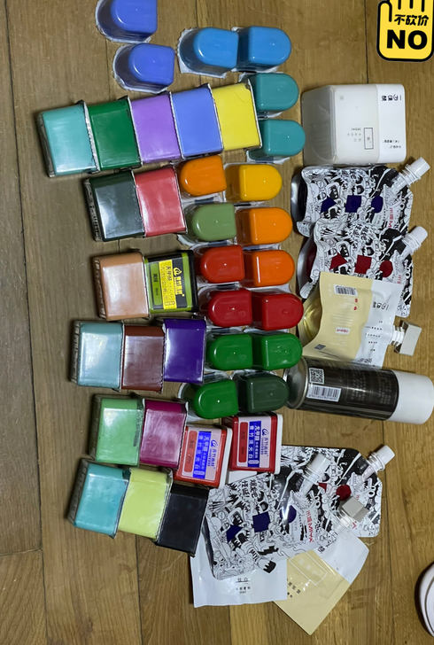 米娅 一方原颜 青竹 水粉颜料 艺考结束用...