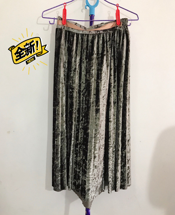 百褶裙半身裙长裙优雅气质知性连衣裙